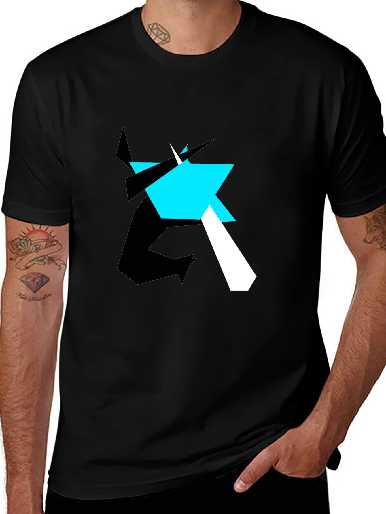 Geometric Graphic Print Tee