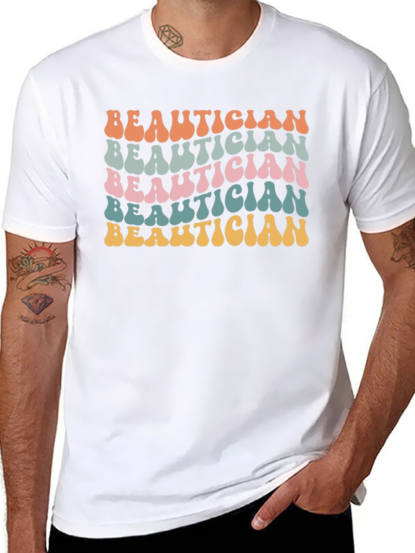 Beautician Retro Style Graphic T-Shirt