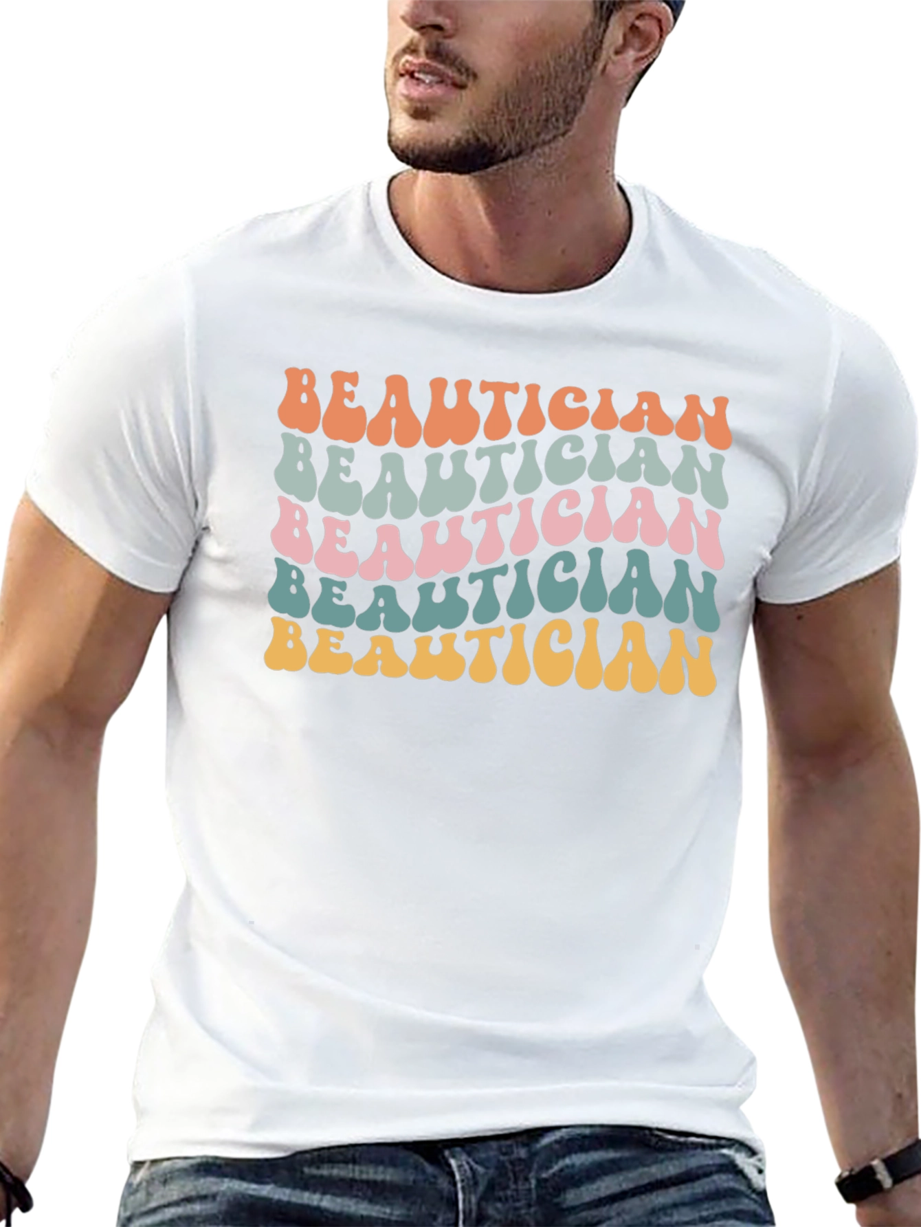 Beautician Retro Style Graphic T-Shirt
