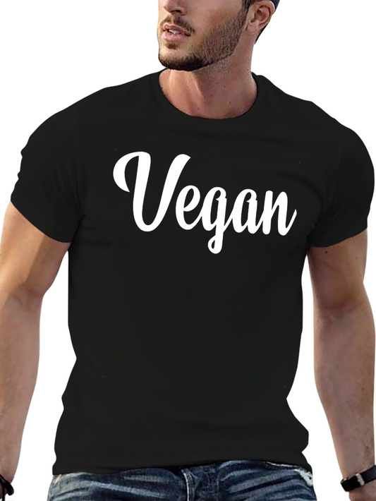 Vegan T-Shirt - Black Crew Neck Tee