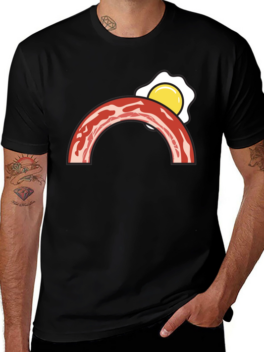 Bacon & Egg Graphic T-Shirt - Breakfast Lover Tee