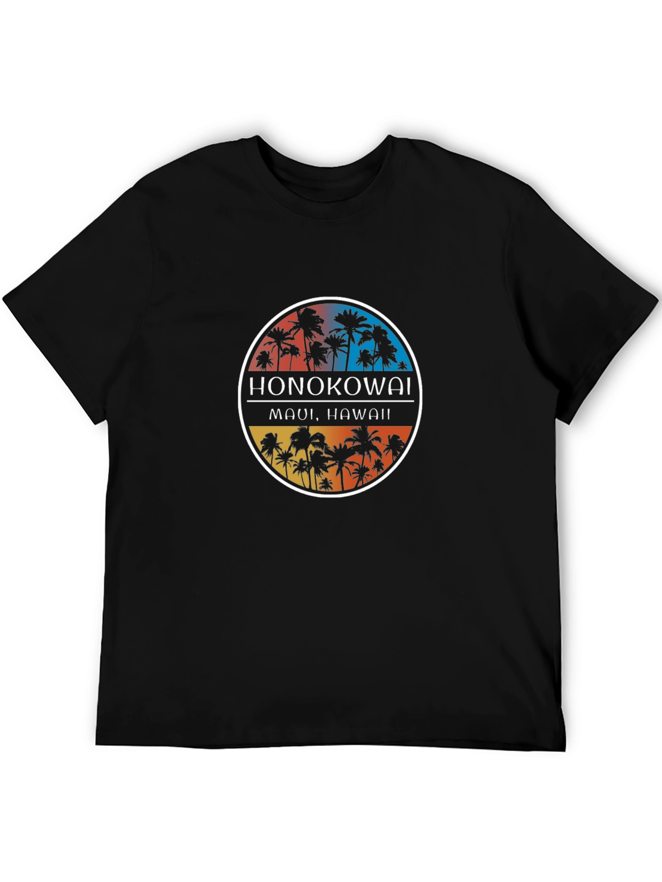 Honokowai Maui Hawaii Palm Tree Graphic Tee