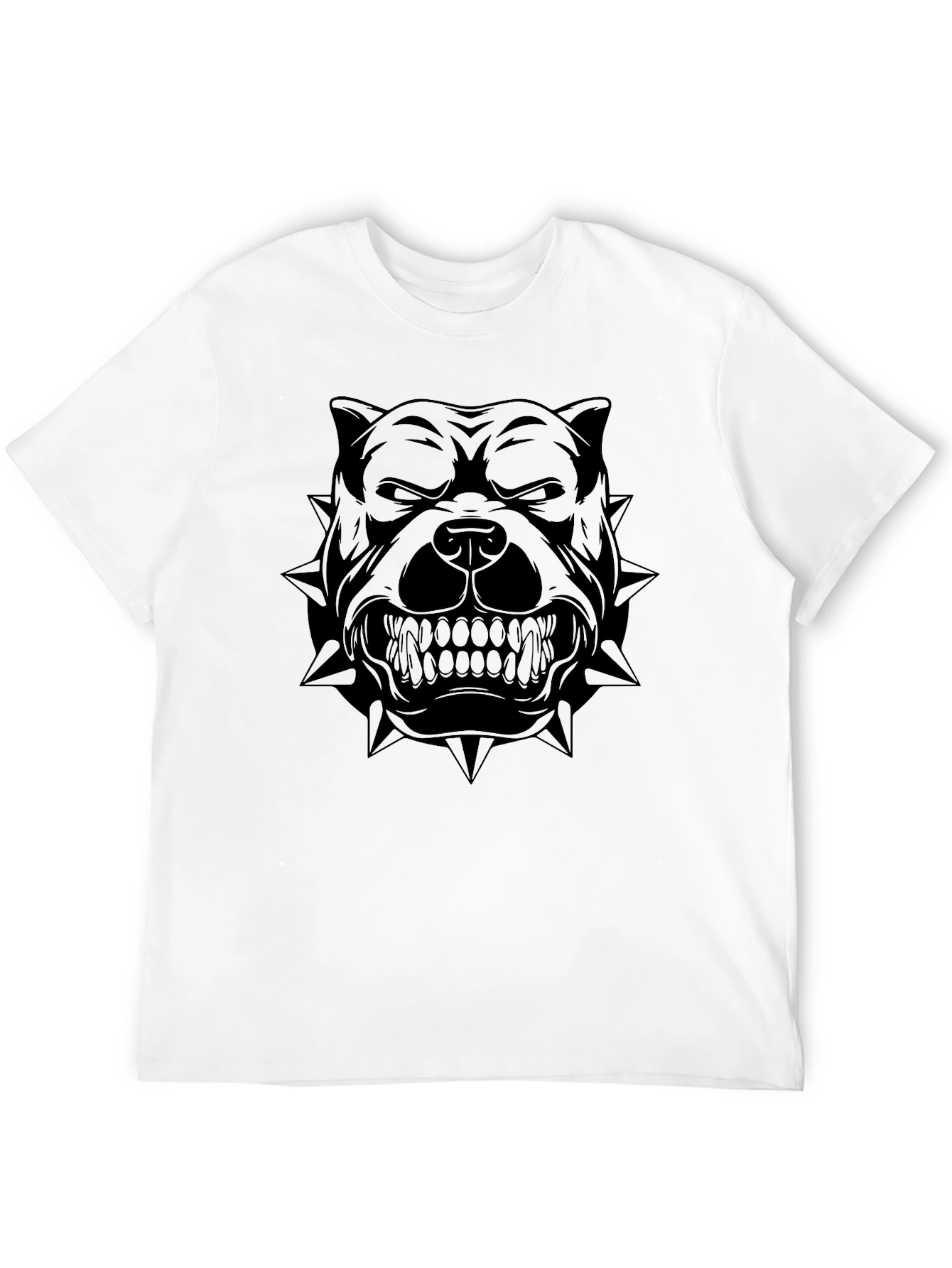 Mens Black Pitbull Graphic T-Shirt