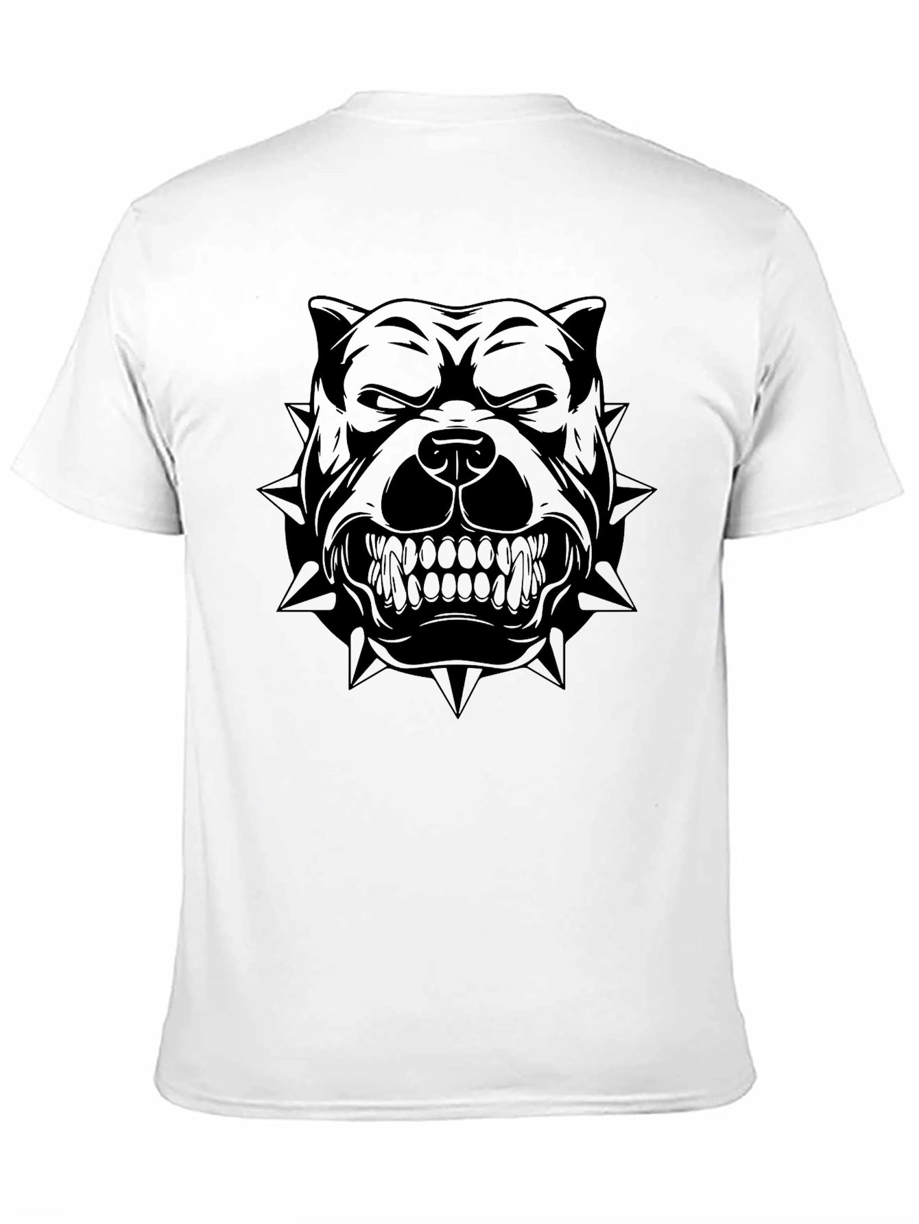 Mens Black Pitbull Graphic T-Shirt