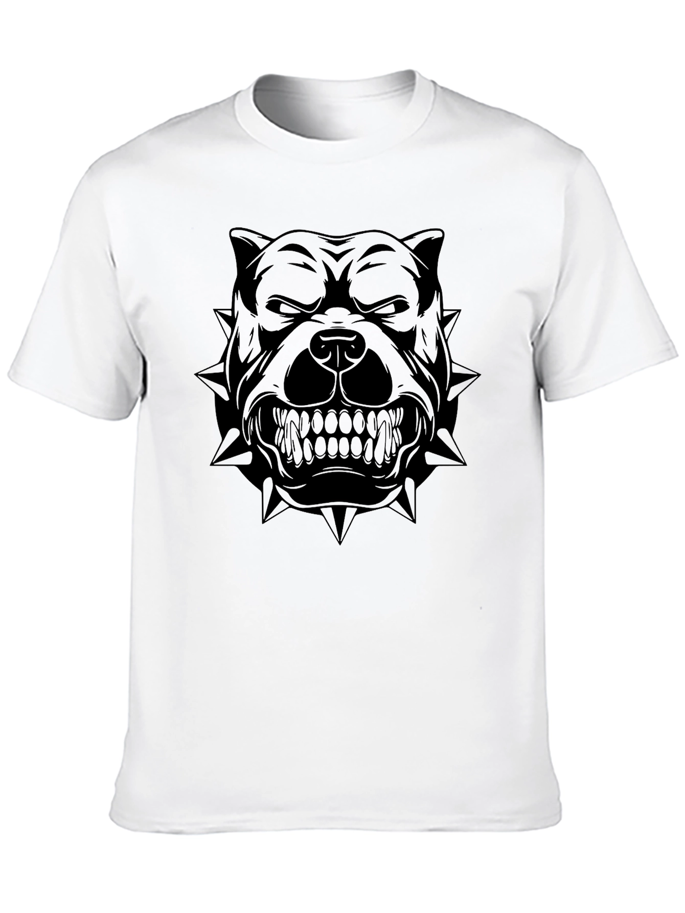 Mens Black Pitbull Graphic T-Shirt