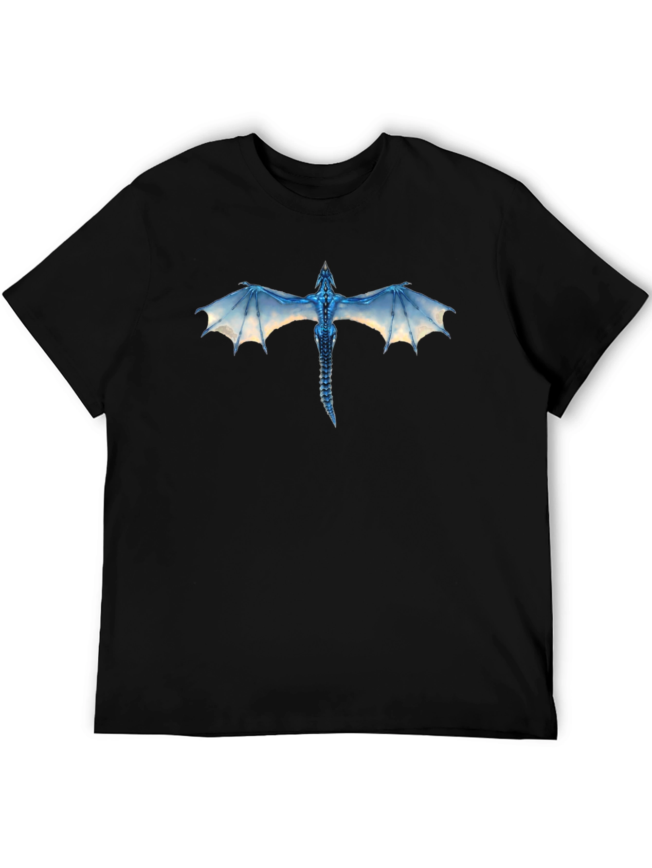 Dragon Graphic Print Crew Neck T-Shirt