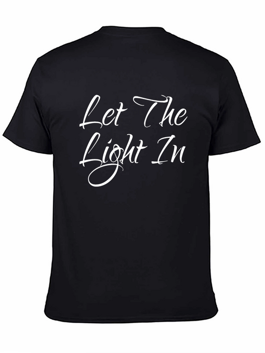 Let the Light In Black Graphic Tee