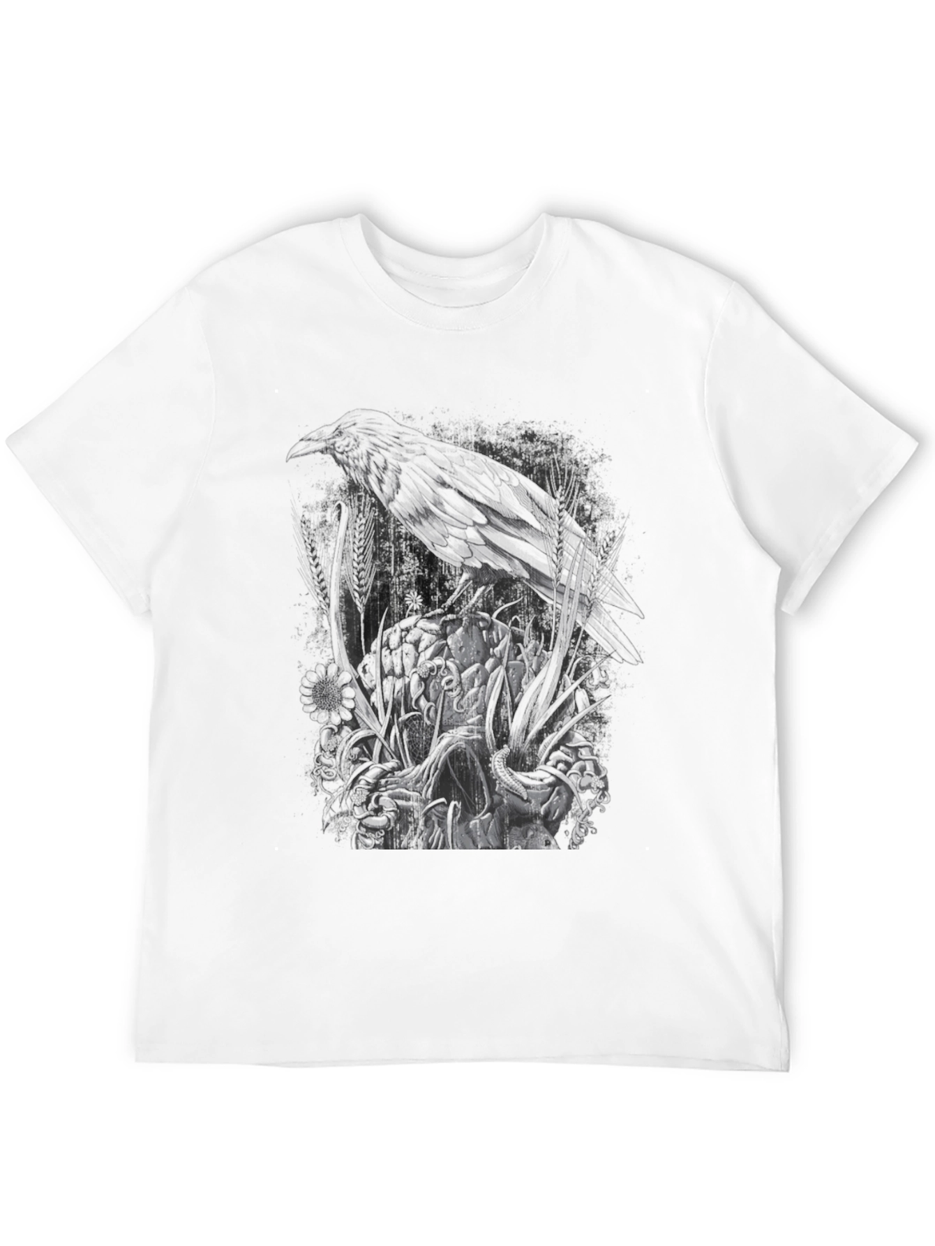 Raven Graphic T-Shirt - Dark & Edgy Design