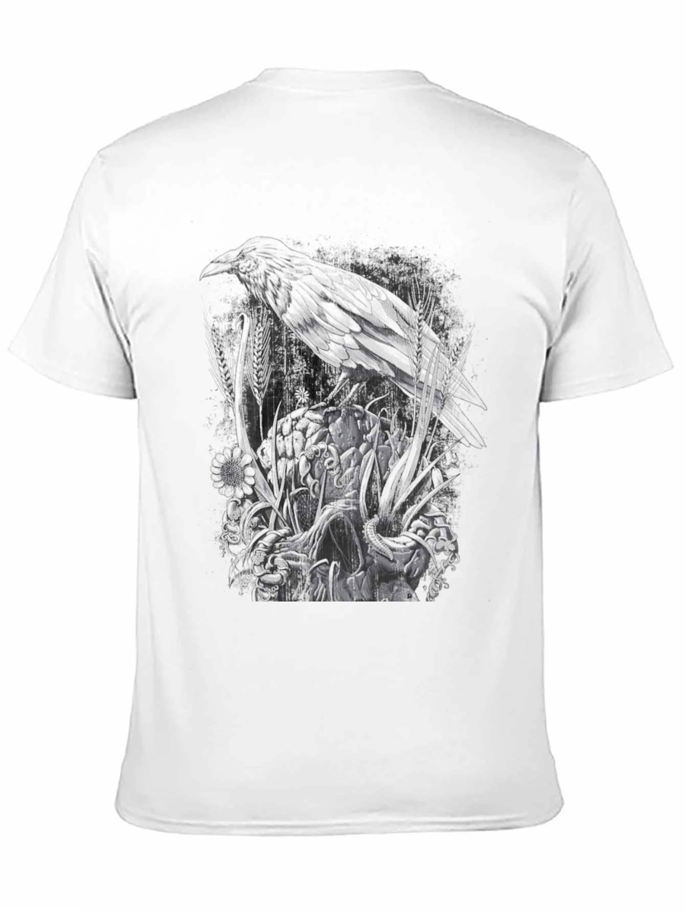 Raven Graphic T-Shirt - Dark & Edgy Design