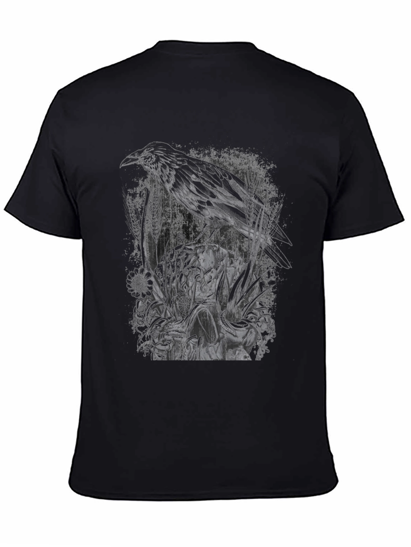 Raven Graphic T-Shirt - Dark & Edgy Design