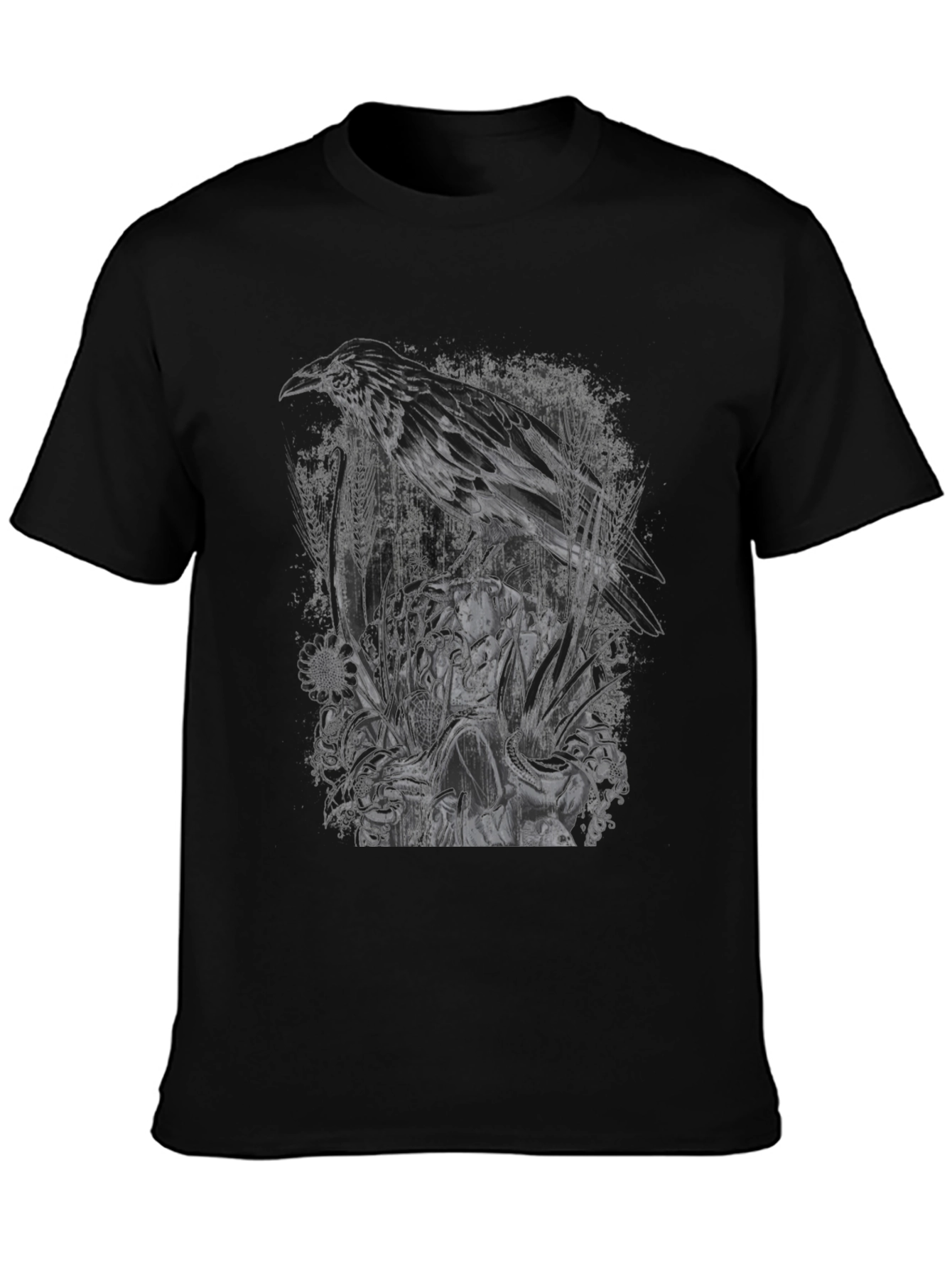 Raven Graphic T-Shirt - Dark & Edgy Design