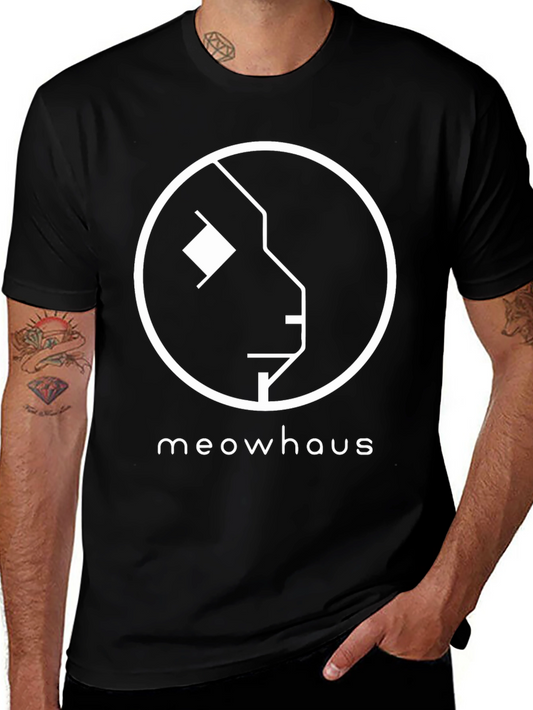 Meowhaus Graphic Tee - Minimalist Cat Design