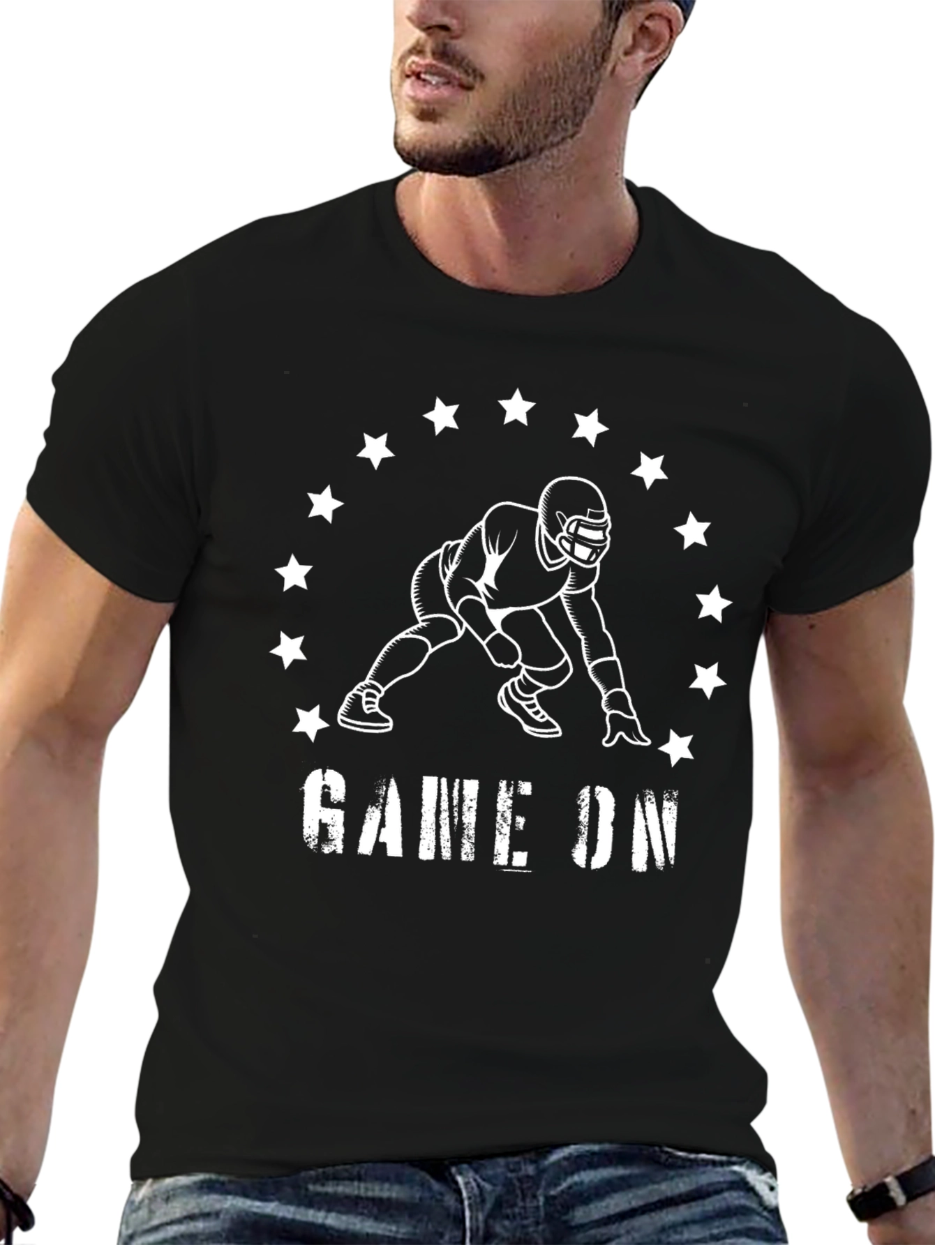 Game On Football T-Shirt Black