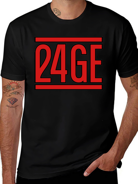 24GE Graphic Tee - Black Short Sleeve