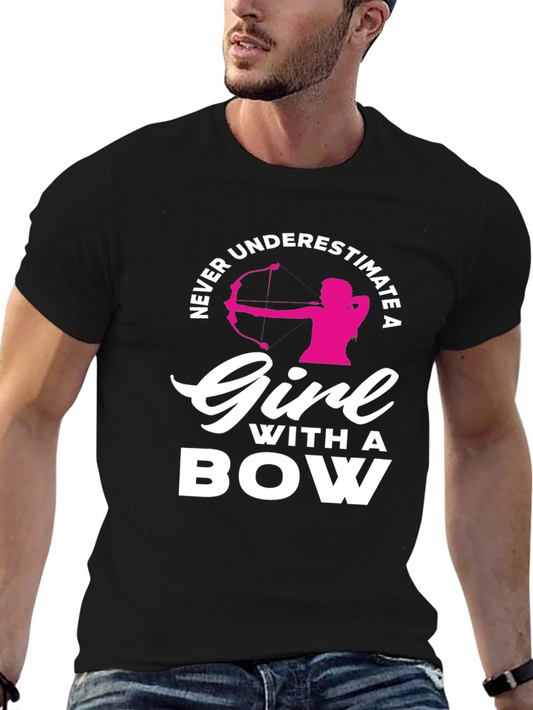 Never Underestimate a Girl With a Bow T-Shirt