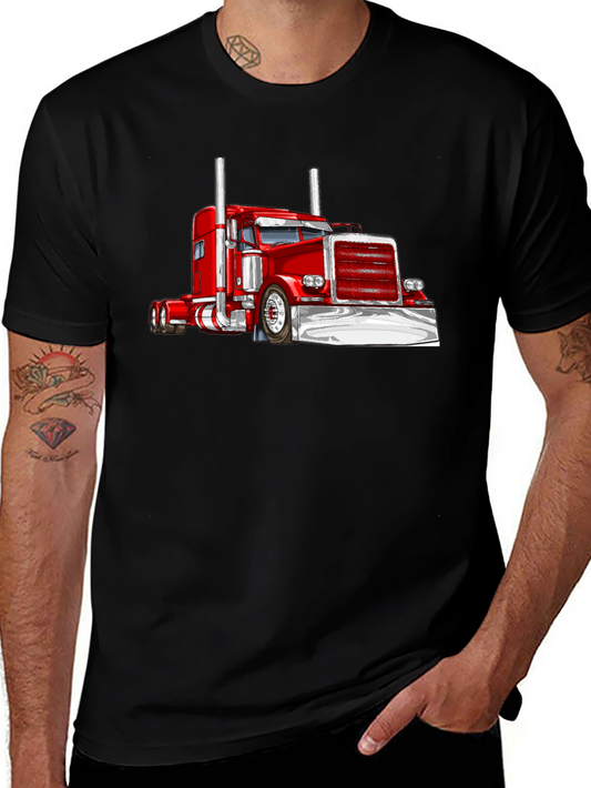 Truck Graphic T-Shirt - Cool Black Tee
