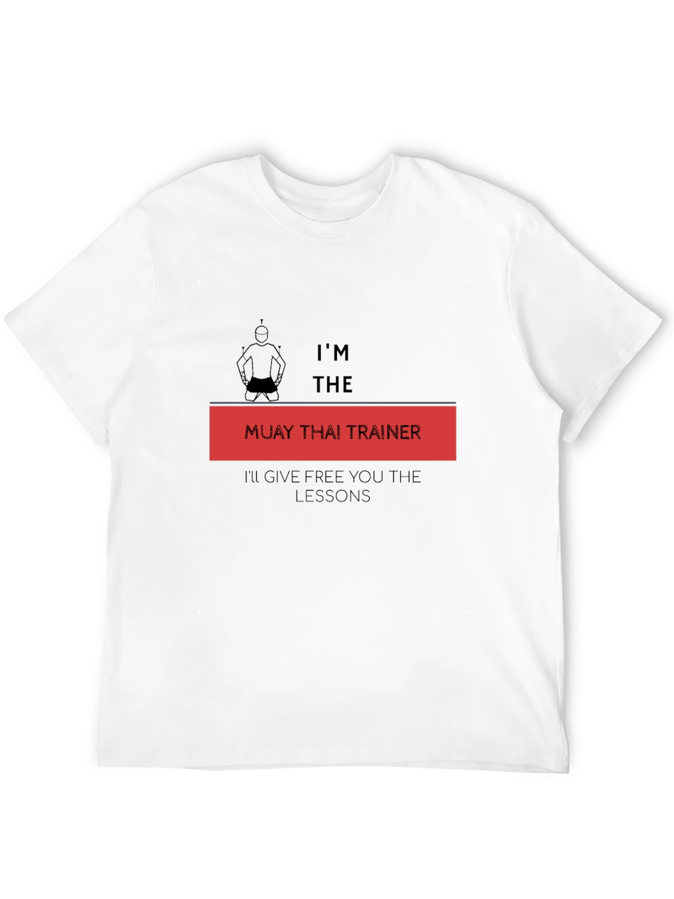Muay Thai Trainer Graphic T-Shirt - Free Lessons!