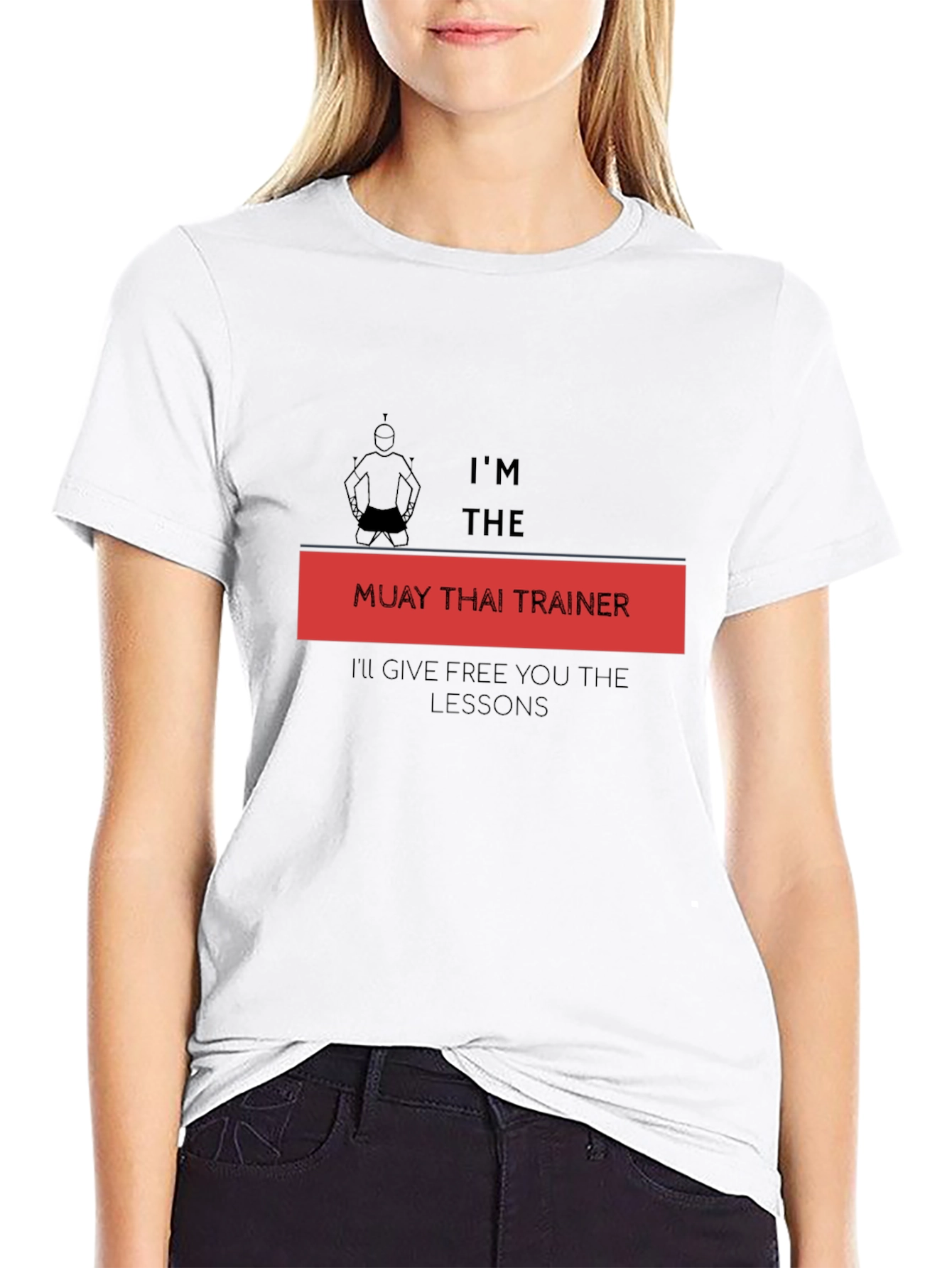Muay Thai Trainer Graphic T-Shirt - Free Lessons!