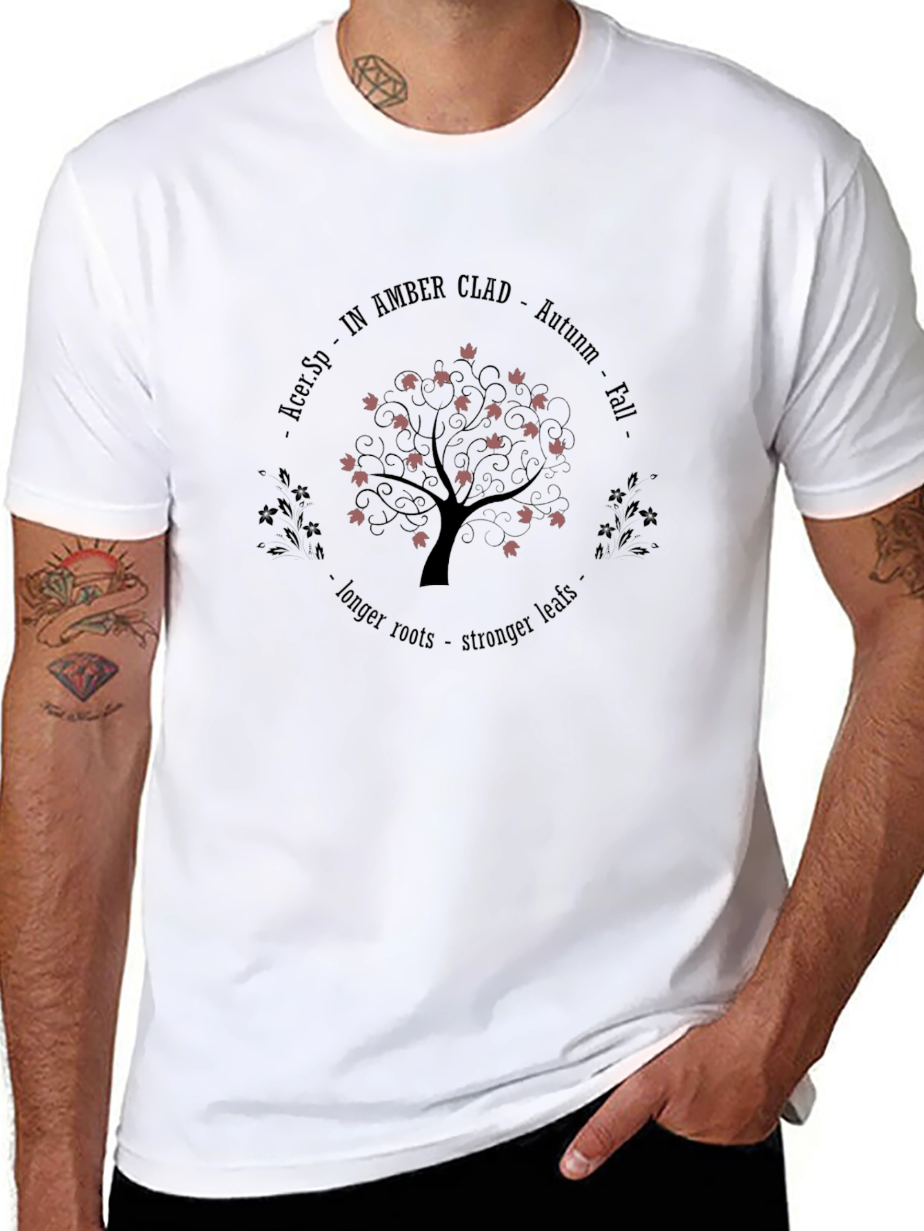 Autumn Tree T-Shirt - Acer.Sp - In Amber Clad