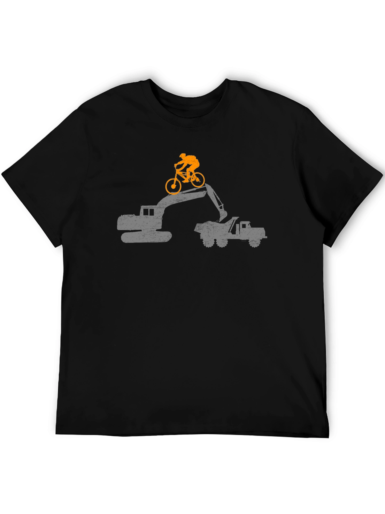 Construction Bike T-Shirt - Black