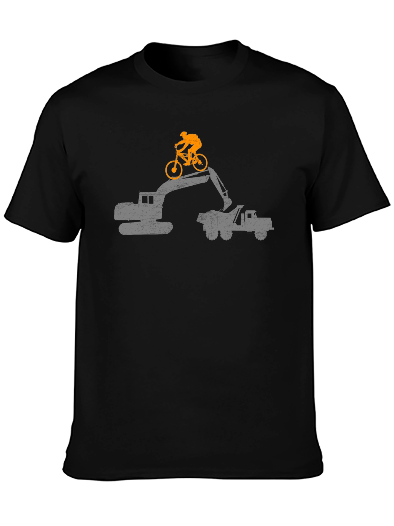 Construction Bike T-Shirt - Black