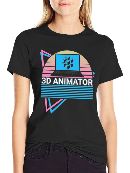 3D Animator Retro Style T-Shirt