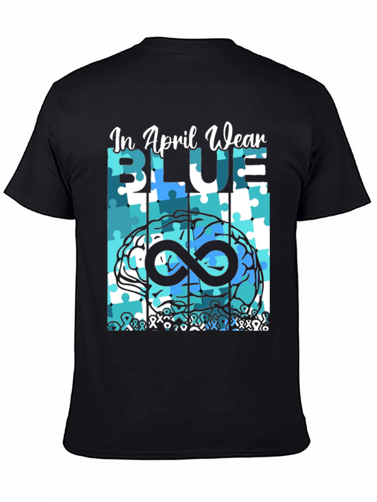 Autism Awareness T-Shirt - In April Wear Blue