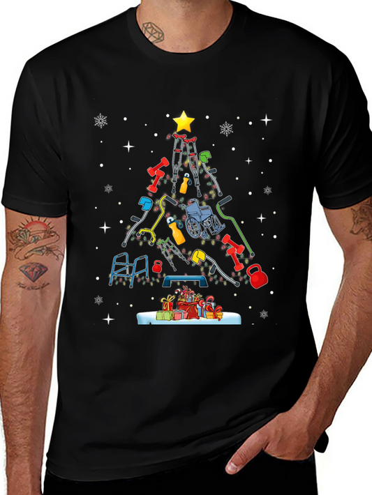PT Christmas Tree T-Shirt - Physical Therapy Holiday Tee