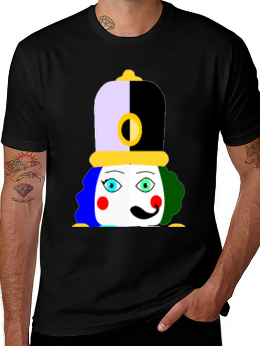 Clown Graphic Black T-Shirt - Unique & Fun Design