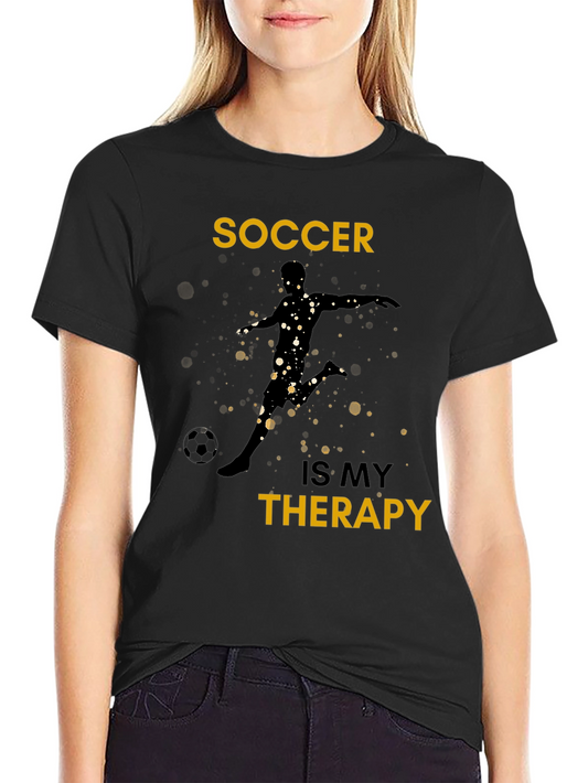 Soccer is My Therapy Graphic T-Shirt