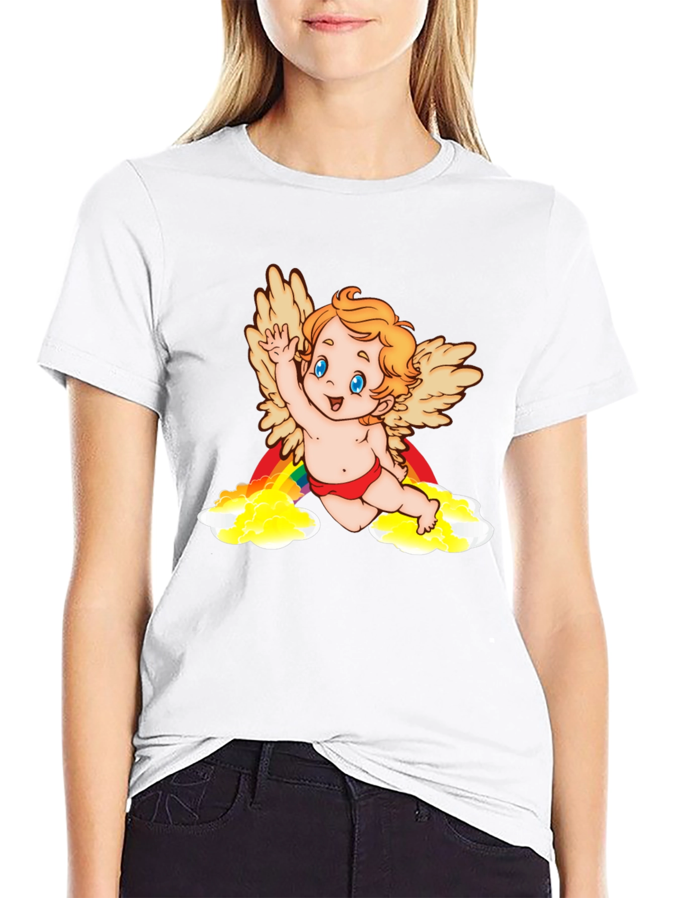 Cupid Rainbow Graphic Tee