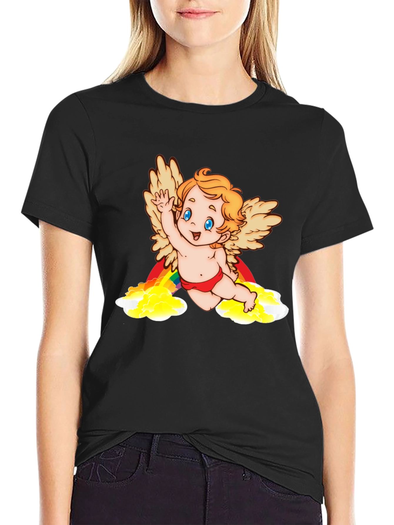 Cupid Rainbow Graphic Tee