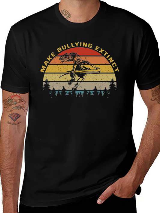 Make Bullying Extinct Dinosaur T-Shirt