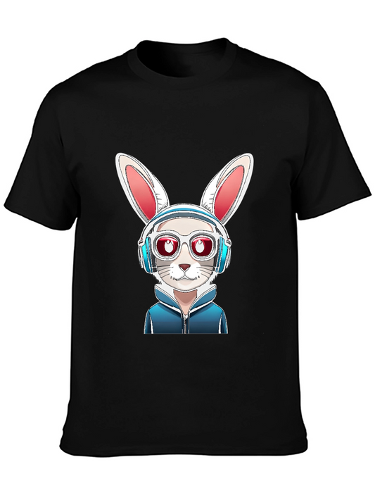 Cool Rabbit Graphic Tee - Urban Style