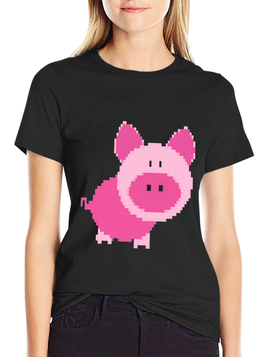 Pixel Pig Tee - Retro Style Graphic Print