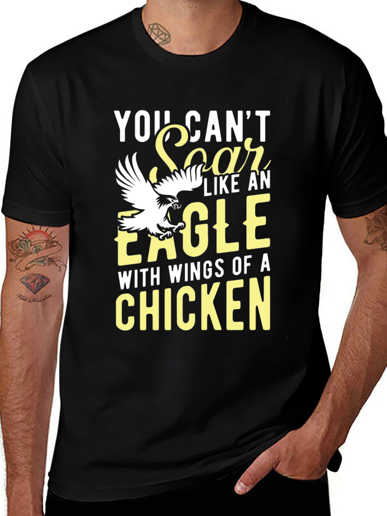 Eagle Wings Graphic T-Shirt - Soar Like an Eagle