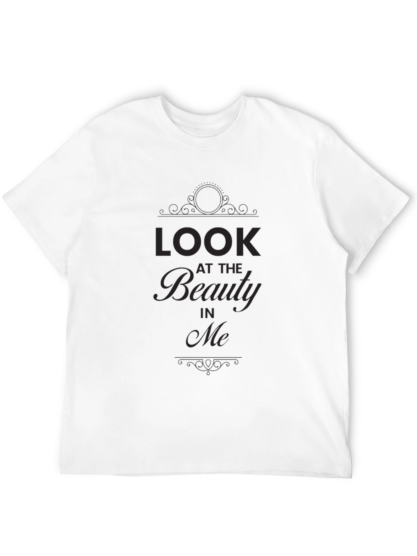 Look At The Beauty In Me Black Tee