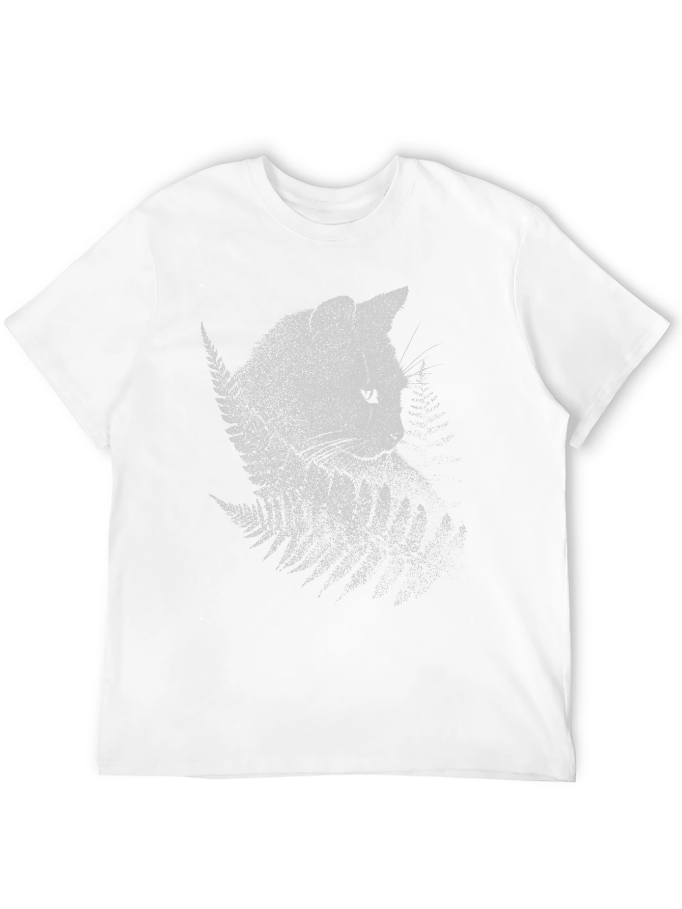 Nature Cat Graphic Tee - Black Crewneck
