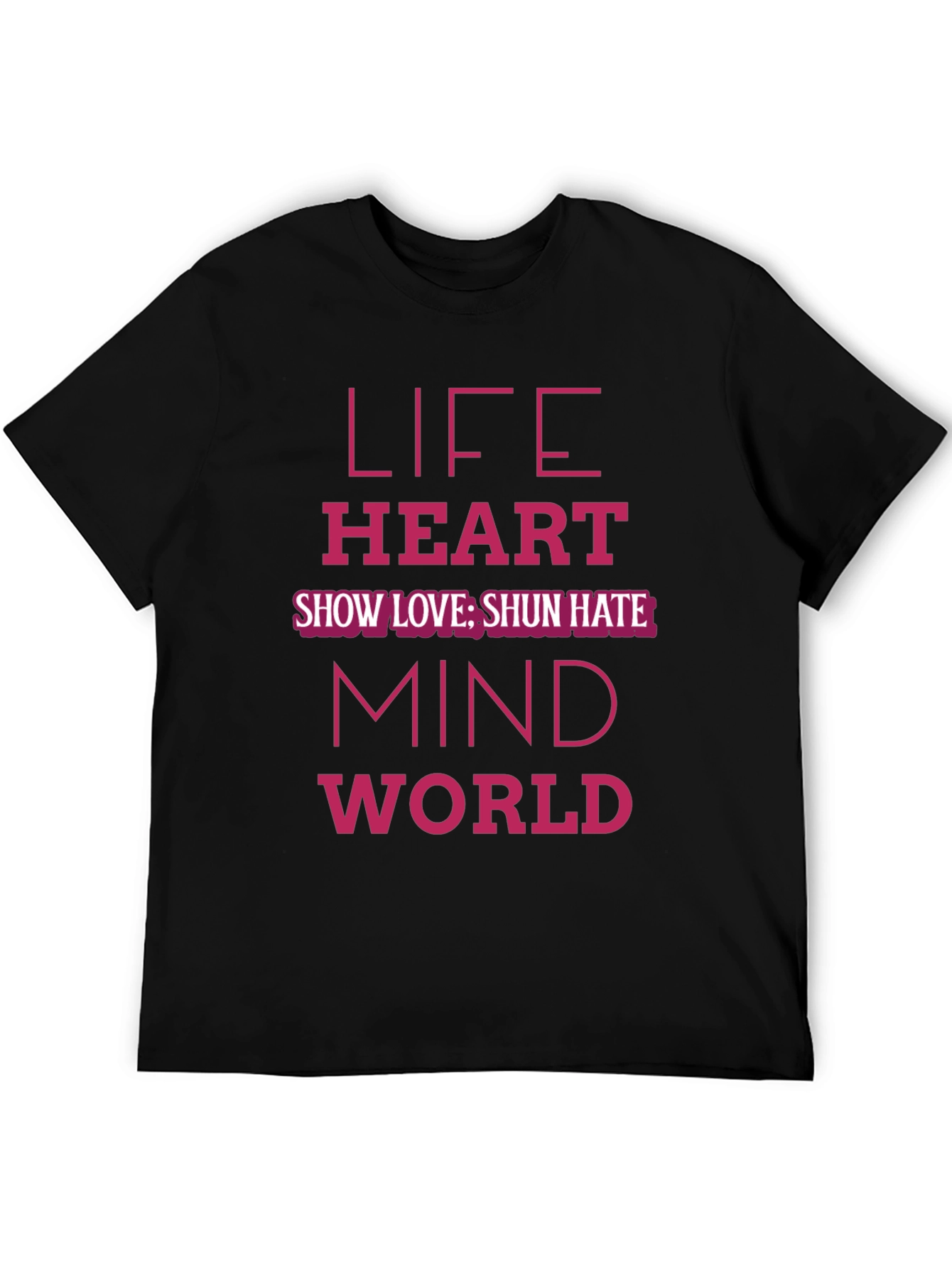 Life Heart Mind World Graphic T-Shirt