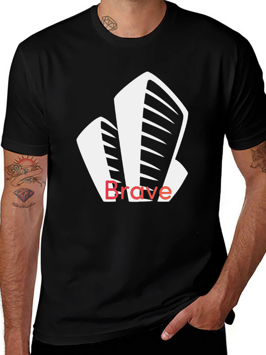 Brave Browser Inspired Graphic T-Shirt - Sleek Design