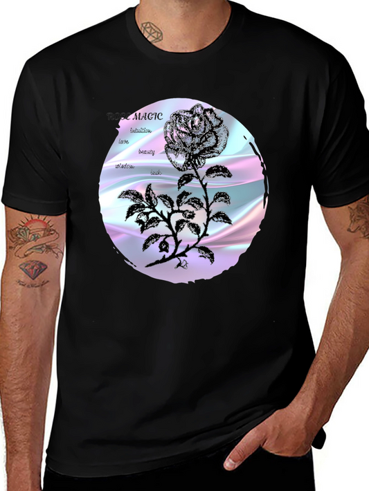 Rose Magic Graphic Tee - Intuition Love Beauty Design
