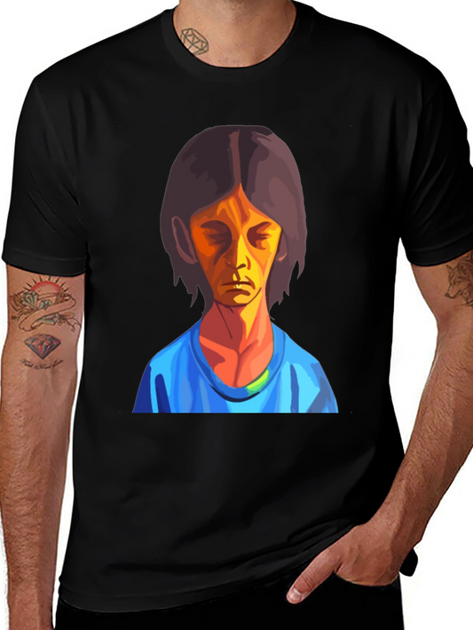 Abstract Portrait Black T-Shirt