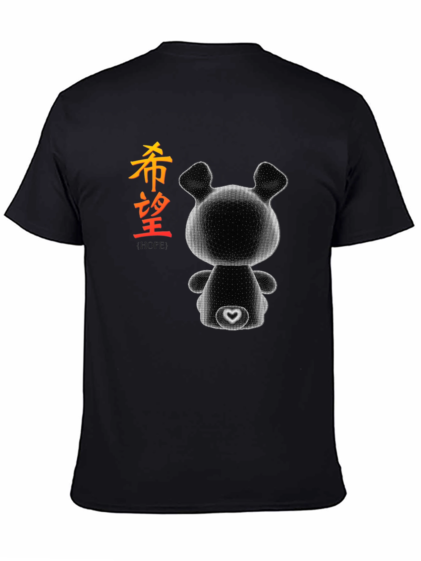 Abstract Bear Hope Graphic Tee - Modern Streetwear Style