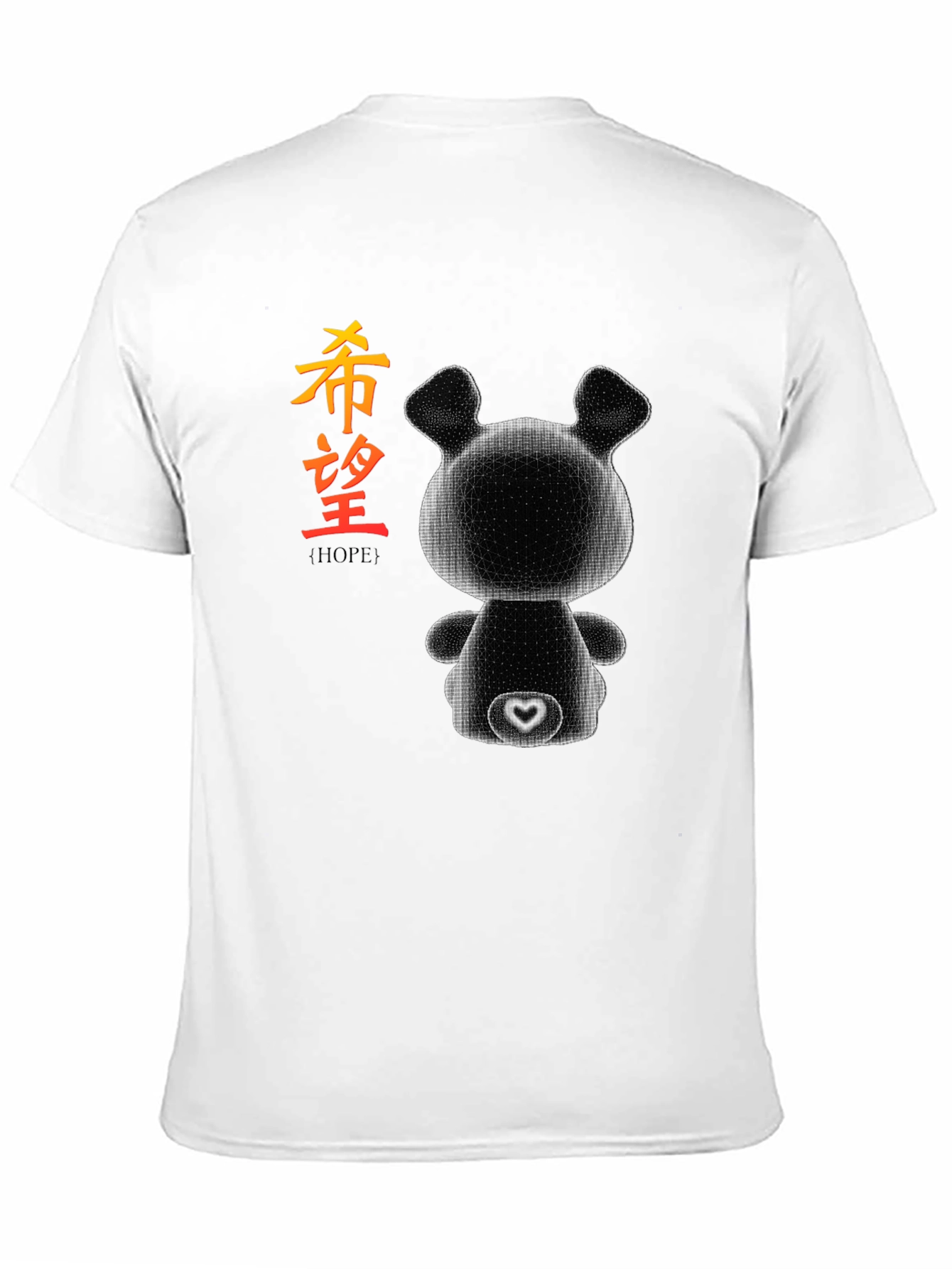 Abstract Bear Hope Graphic Tee - Modern Streetwear Style