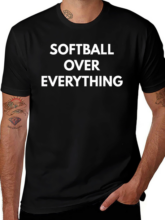 Softball Over Everything Graphic T-Shirt