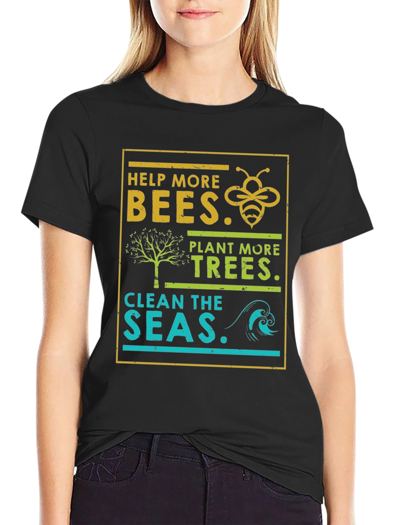 Eco-Friendly Graphic T-Shirt - Save the Planet Design