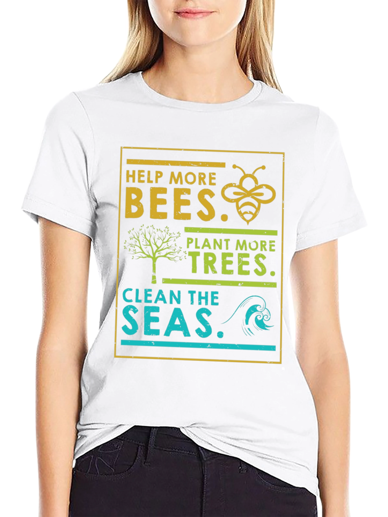 Eco-Friendly Graphic T-Shirt - Save the Planet Design