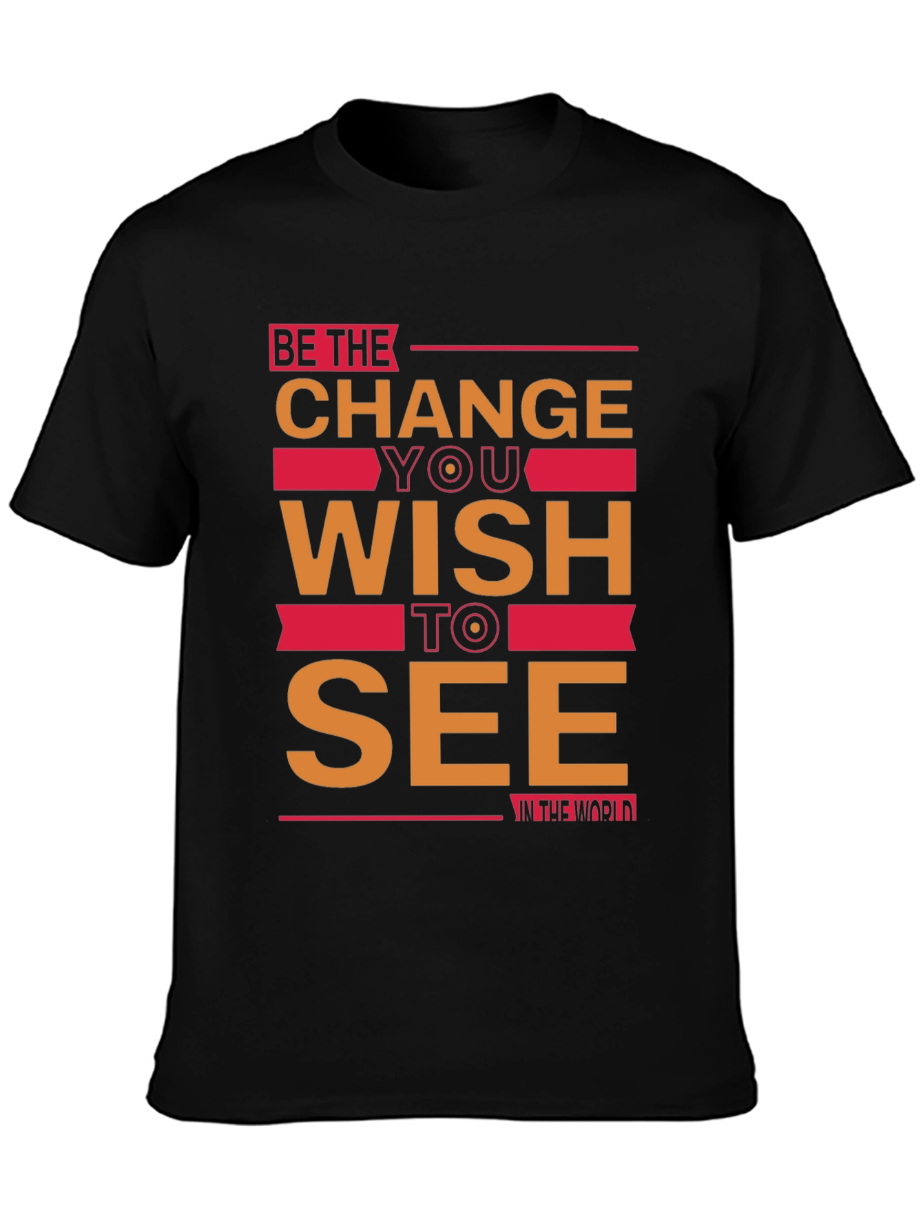 Be the Change Graphic Tee - Inspiring Black T-Shirt
