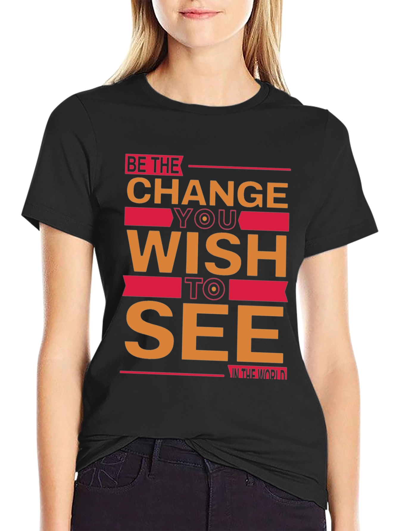 Be the Change Graphic Tee - Inspiring Black T-Shirt