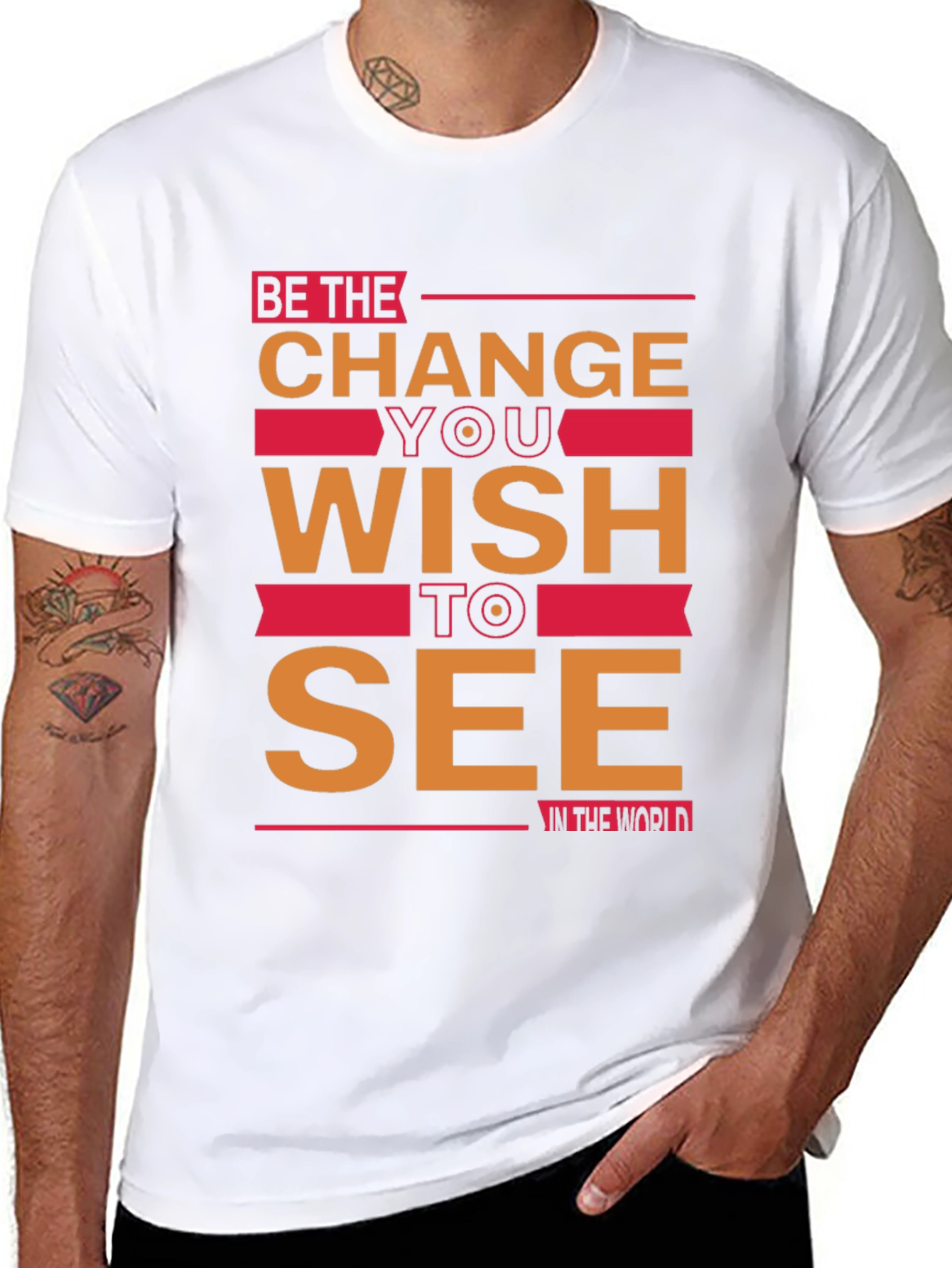 Be the Change Graphic Tee - Inspiring Black T-Shirt